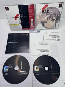Serial Experiments Lain RARE Mihonban Playstation PS1 Japan +reg card CAD Seller - Foto 1 di 21