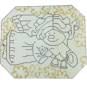 Dena Punto de Cruz Lona Ángel de Navidad con Campanas Instrumentos Musicales - Imagen 1 de 3