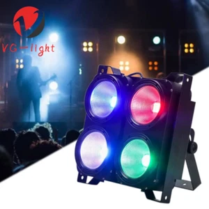 DJ Lights COB LED Blinder Light 4x100W RGBW 4in1 4Eye Blinder Disco Stage Light - Picture 1 of 11