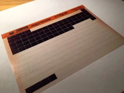 Yamaha XT350 55V 1986 XT 350 350XT Micro Enchufe Piezas List Catálogo Microficha - Imagen 1 de 2