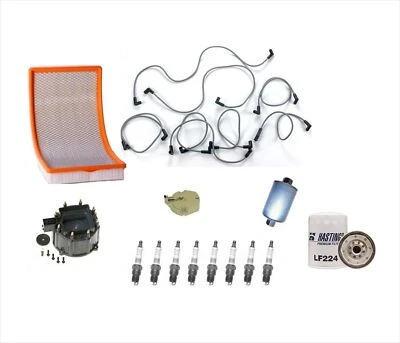 A/C Spark Plugs Plug Wire Set Air Gas Oil Filter Cap Rotor for 85-89 Corvette - Image 1 of 4