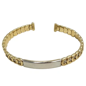 BRACCIALE CHIMENTO DA UOMO RIGIDO IN ORO MASSICCIO 18K USATO MADE IN ITALY - Foto 1 di 12