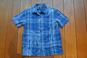RRL Baumwolle-Leinen Kurzarm Camp Kragen Hemd DoubleRL Neu mit Etikett Indigo - Bild 1 von 7