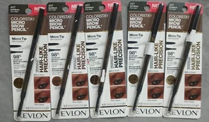 Pack 5 Revlon Colorstay Micro Brow Pencil Soft Black 457 New in Pack - Picture 1 of 1