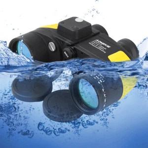 7X50 Binoculars Rangefinder Compass for Hunting Boating Military Marine - Picture 1 of 12