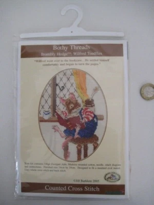 NEW OLD STOCK BRAMBLY HEDGE WILFRED TOADFLAX BOTHY THREADS CROSS STITCH KIT - Image 1 of 4