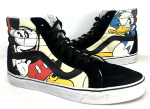 Vans Sk8-Hi X Disney Mickey And Friends Men's Size 10 Black White Shoes Sneakers - Picture 1 of 12