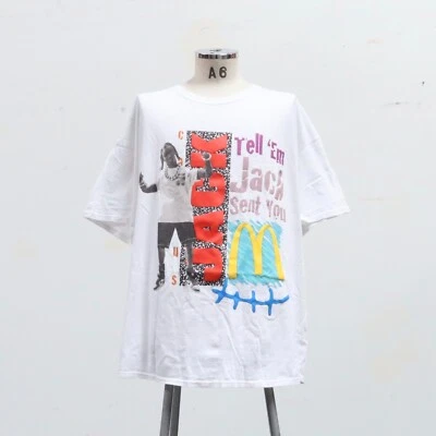 Cactus Jack Tell Em Jack Sent You McDonalds Shirt Concert Rap Travis Scott - Image 1 of 4