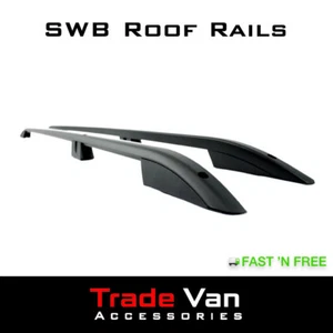 FITS NISSAN NV300 BLACK TX3 SAHARA ROOF RAILS SWB 2016 ON - Picture 1 of 5
