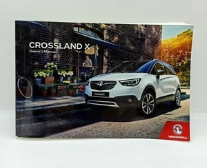 GENUINE VAUXHALL CROSSLAND X 2017-2022 OWNERS MANUAL HANDBOOK BOOK - Picture 1 of 5