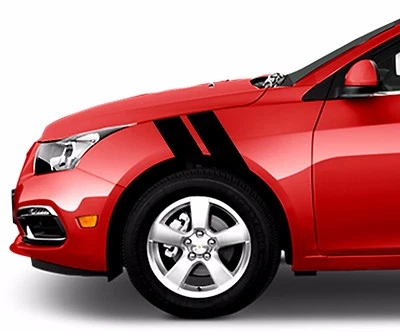 Calcomanía de 4" para barras de guardabarros de vinilo rayas de carreras también de fibra de carbono (se adapta a Chevy Cruze) Foto 1 de 4