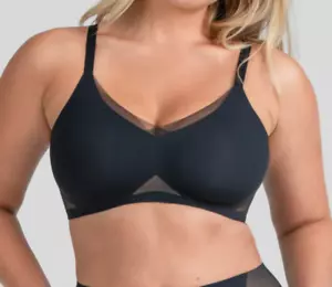 Honeylove 3X (44DD / 44DDD) Crossover Wire Free Bra Runway Black NWOT - Picture 1 of 8