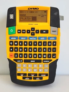Dymo Rhino 4200 Industrial QWERTY keyboard Handheld Vinyl Label Maker, Tested - Picture 1 of 8
