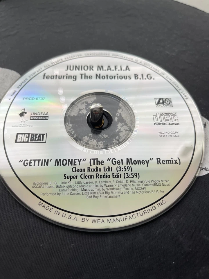 Junior M.A.F.I.A. – Gettin' Money Original 1996 Press PROMO CD SINGLE NM RARE - Image 1 of 1