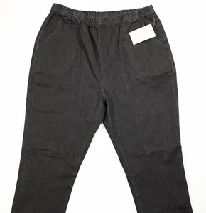 BLAIR DenimEase Classic Pull-On Denim Jeans, Size 18P, Black Wash, NEW!! - Picture 1 of 3