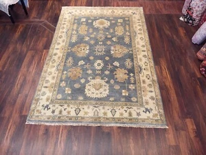 Slae Genuine Hand Knotted Oushak Geometric Area Rug Runner Carpet 5’8”x8’9”,#21 - Picture 1 of 12