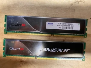 Avexir AVD3U13330902G-2SW 4GB (2x2GB) DDR3-1333 Long DIMM Desktop RAM - Picture 1 of 1