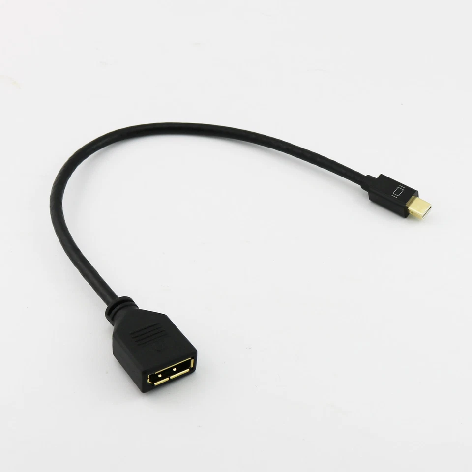1ft Gold Plated Display Port DP Female to Mini Display Port Male Connector Cable - Image 1 of 4