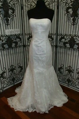 VESTIDO DE NOVIA FORMAL S542W SINFONÍA DE VENUS VE8673 MARFIL TALLA 10 $2300 Foto 1 de 4