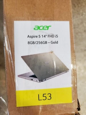 Portátil Acer Aspire 5 14" (Intel Core i5 11ª Gen., 2.4GHz, 8GB RAM, 256GB SSD) - Foto 1 de 3