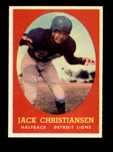 1958 Topps #70 Jack Christiansen casi nuevo - Imagen 1 de 2