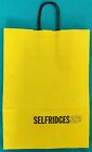 Selfridges Basic Shopping Paper Carrier Bag Yellow Medium W25xH35xD12.5cm