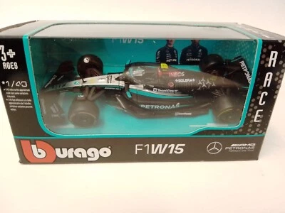 BBurago Burago Mercedes AMG F1 W15 #44 Lewis Hamilton 2024 1/43 18-38208#44 - Immagine 1 di 4