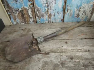 WW2 American Military Folding Shovel Hand Engraved Named & 1943-45 RARE - Picture 1 of 12