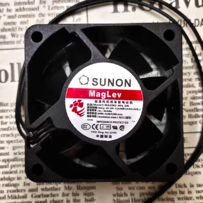 Sunon MA2062-HVL GN 6025 AC220-240V 4.1/4.4W 60x60x25mm 60mm 2-wire Cooling fan - Image 1 of 2
