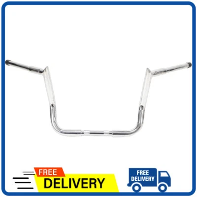 Silver Chrome 12" Ape Handlebar For 1986-UP Harley Electra Glide Street Glide Foto 1 de 4