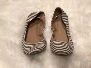Women Mossimo Striped Ona Scrunch Ballet Flats Padded Size 8 - Picture 1 of 7