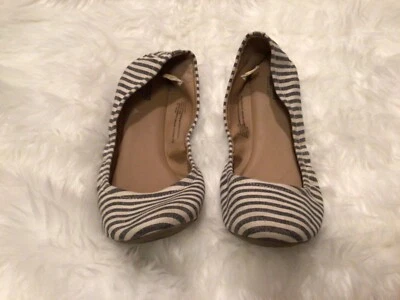 Women Mossimo Striped Ona Scrunch Ballet Flats Padded Size 8 - Image 1 of 4