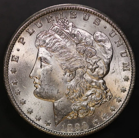 1899 O Morgan Silver Dollar BU Fresh from an original collection-LOT 6329 Cover