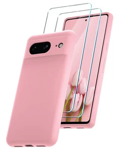 Coque Silicone Rose + 2 Verres Trempes Pour Google Pixel 8 Little Boutik© - Photo 1 sur 4
