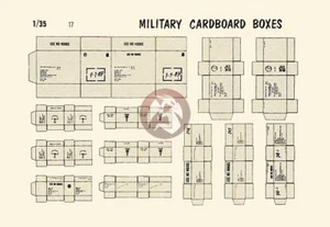 Verlinden 1/35 US and German Military Cardboard Boxes WWII [Printed Diorama] 17 - Picture 1 of 1
