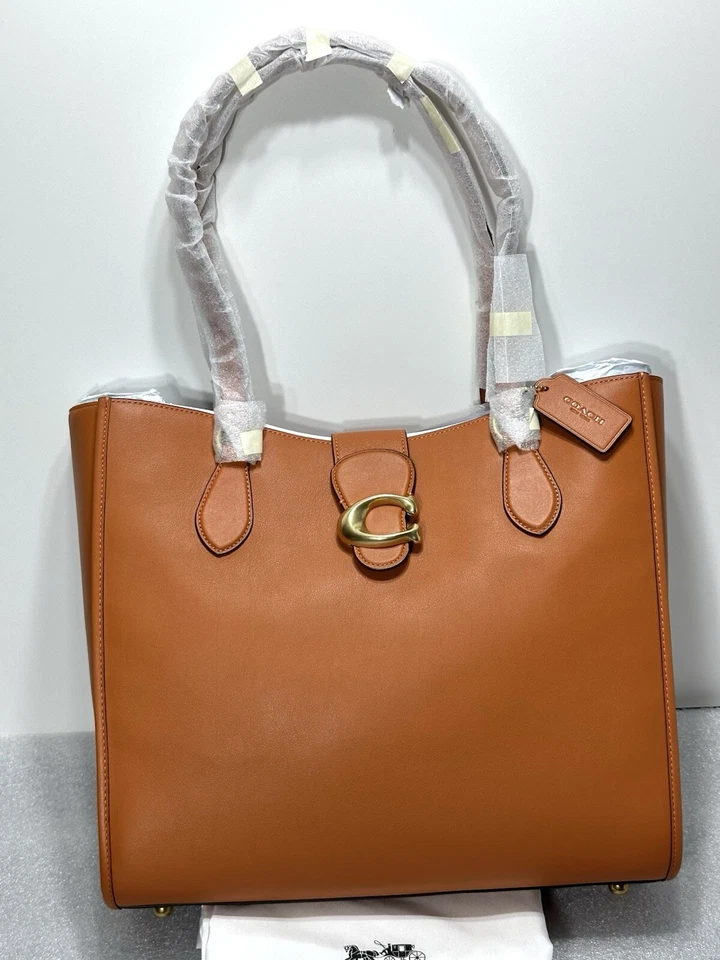 Coach Theo Tote in Canyon Calf Leather Tabby Shoulder Bag CA114
