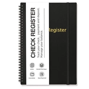 Check Registers for Personal Checkbook, Spiral Large Check Register Book, Bud... - Picture 1 of 6
