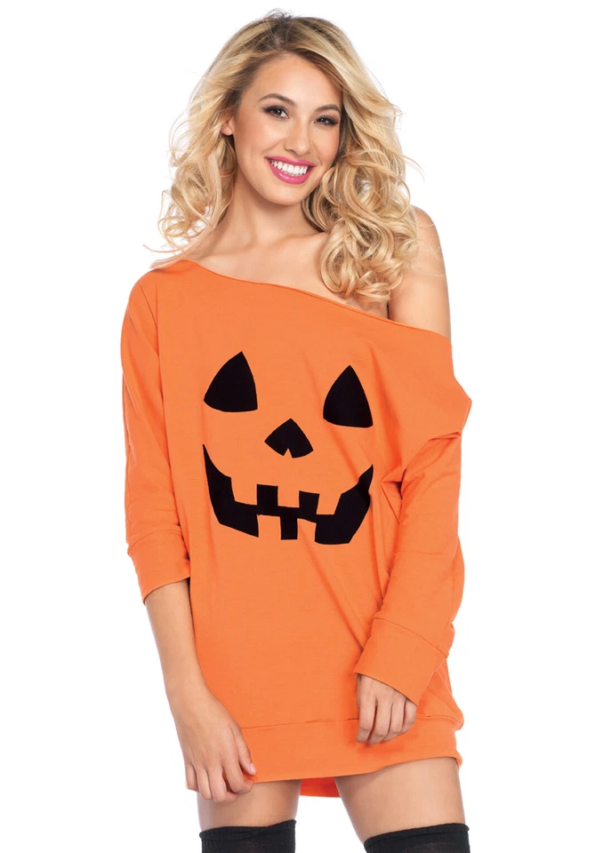 Leg Avenue Jersey Dress Pumpkin SM Med Style 8865