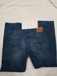Levi Strauss Med. Wash Loose Wide Straight Leg Size W 36 x L 34 Men's Jeans - Picture 1 of 6