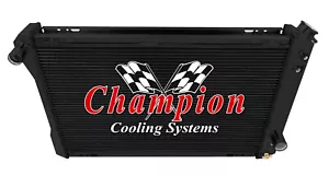 ER Champion 3 Row Black Finish Radiator for 1982 - 1992 Chevrolet Camaro - Bild 1 von 7