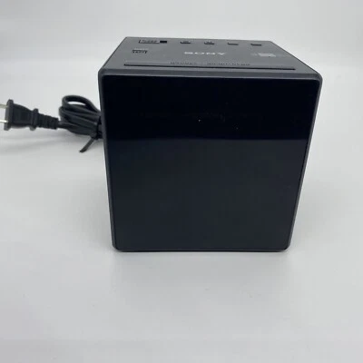 Sony ICF-C1T AM/FM Alarm Clock Radio with Mirrored Face Black - Image 1 of 4