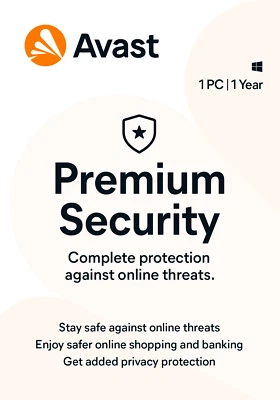 Avast PREMIUM SECURITY 2026, 1 PC for Windows - 1 Year - Image 1 of 3