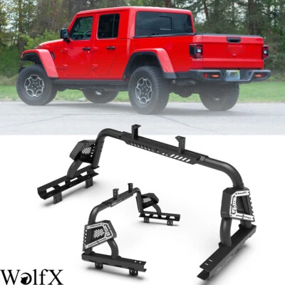 Height Width Adjustable Roll Bar For 2020-2025 Jeep Gladiator Sport Bar Foto 1 de 4