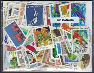 Canadá 200 Sellos Diferentes Cancelados - Imagen 1 de 1