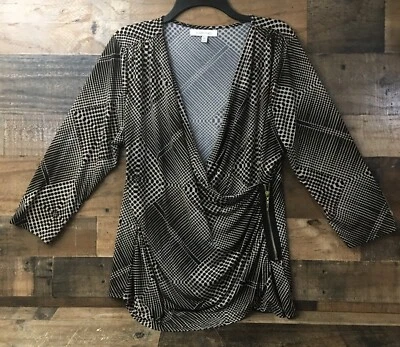 Blusa Ellen Tracy Boho Mujer XL Elástica Oficina Sirena Hada Gótico Bruja Mafia Esposa Foto 1 de 4