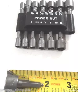 Juego de 14 piezas de controlador de tuercas ESTUCHE NEGRO doble métrica y vástago SAE estándar de 1/4 - Imagen 1 de 1