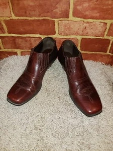 Durango Women's Western Shoe Boots Shooties BROWN LEATHER Size 7.5 2501 - Picture 1 of 9
