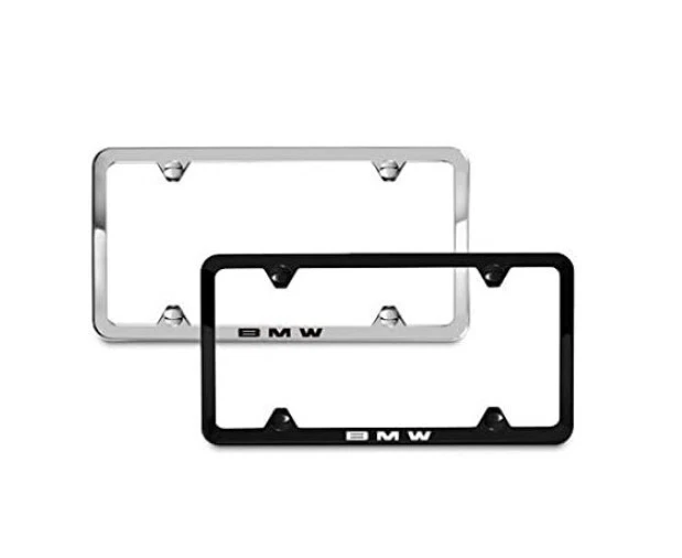 Genuine OEM Black License Plate Frame Laser Slimline For BMW F16 F22 F23 G30 G42 - Image 1 of 1
