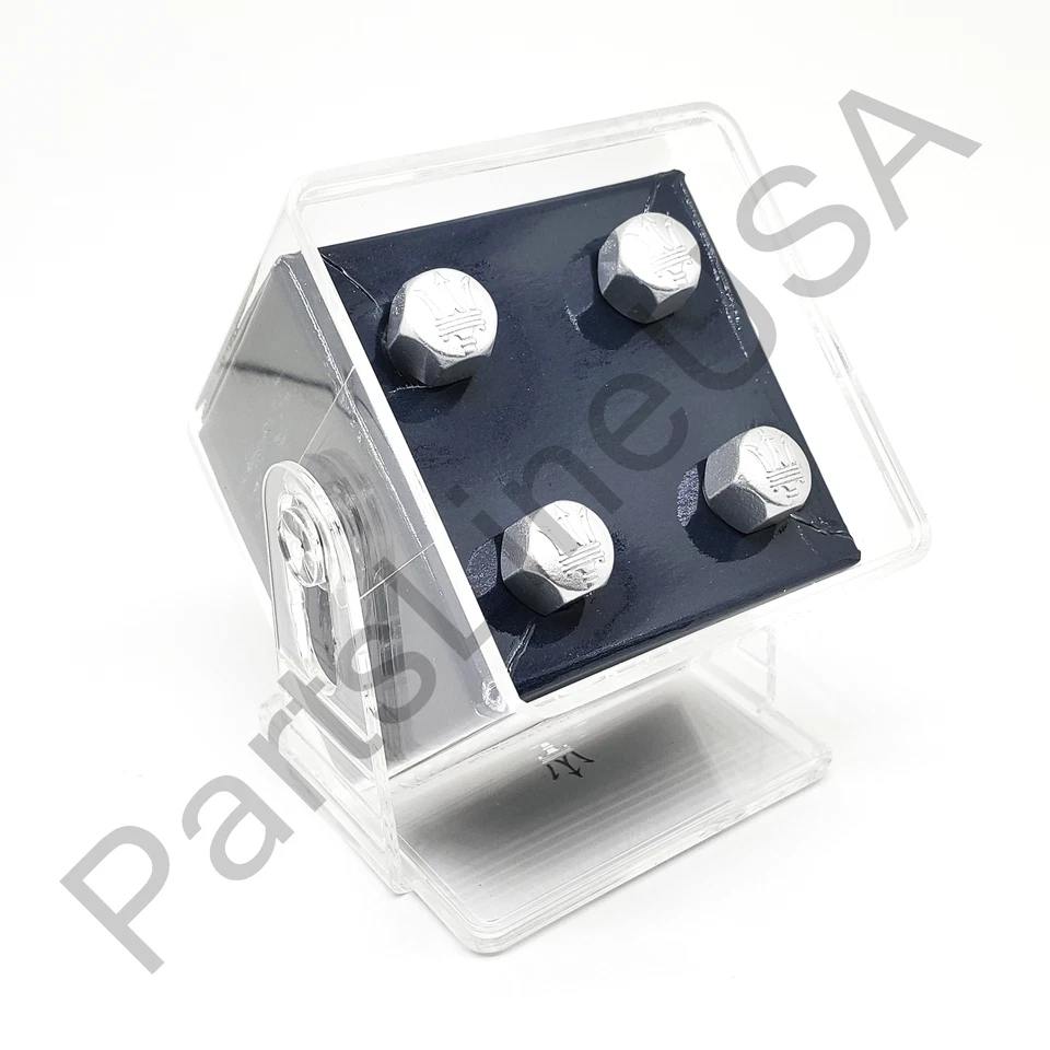 Genuíno Maserati Trident Branded Pneu Válvula Tampa Acessórios Presente 940000035 - Imagem 1 de 4