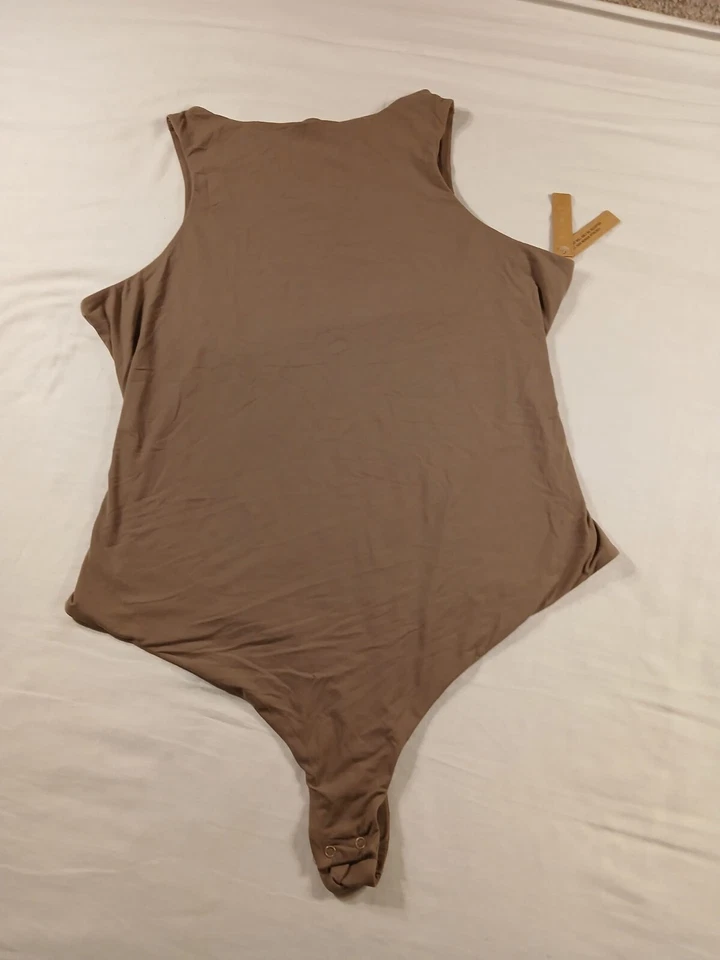 Skims Sculpt Essential Bodysuit Womens 3X Umber Sleeveless BS-BST-0232 G93-42